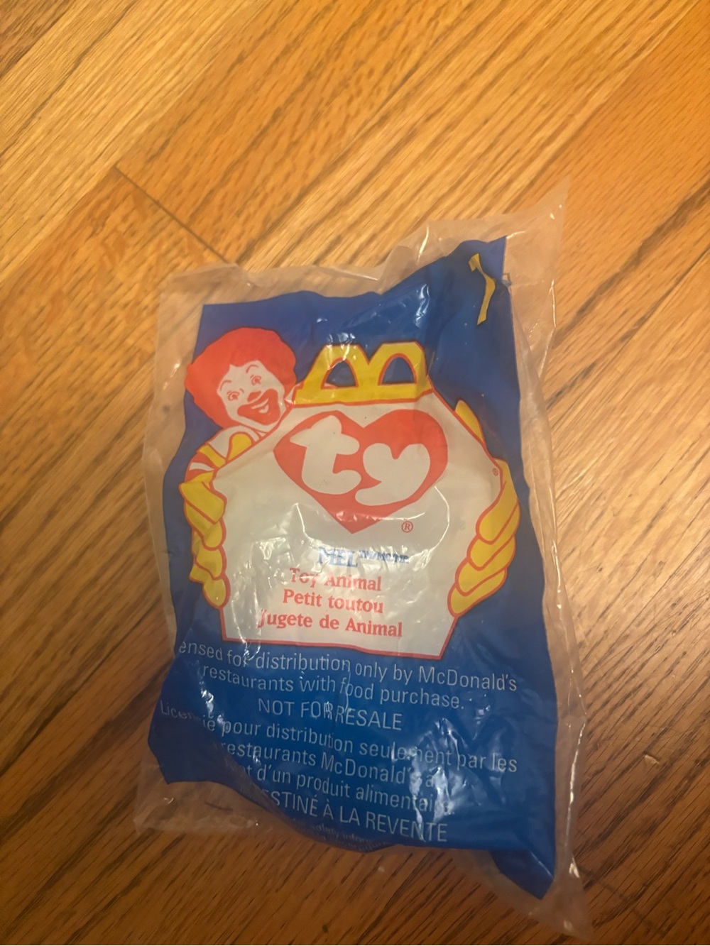 Ty Teenie Beanie Baby MEL  #7 from McDonald’s w/Rare Error Tag - NEW Vintage